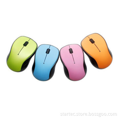 Wireless mouse, ergonomic design, for left and right hand user